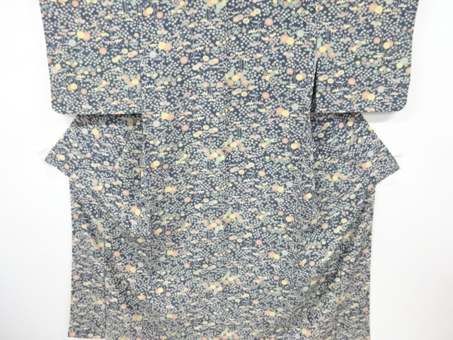 鶴に松竹梅模様小紋着物